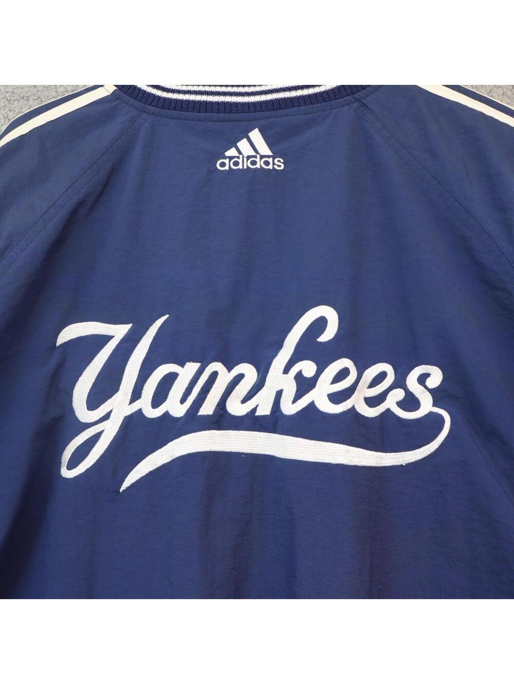 Yankees 1/4 Zip Large Blue Patch Adidas New York